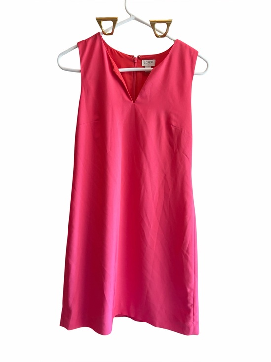 J. Crew Dresses & Skirts - J. Crew Factory Classic Suiting Sheath Dress Split V-Neck Coral Pink